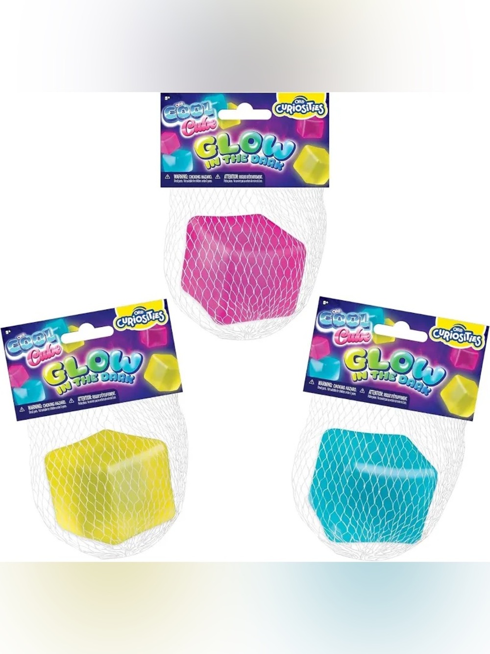 Orb Sugar Swaps Glow in the Dark Cool Cube - Yellow